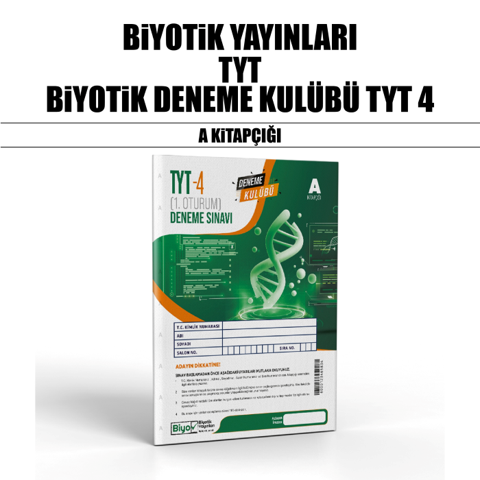 BİYOTİK TYT DENEME KULÜBÜ SNV 4-A - 2025-26